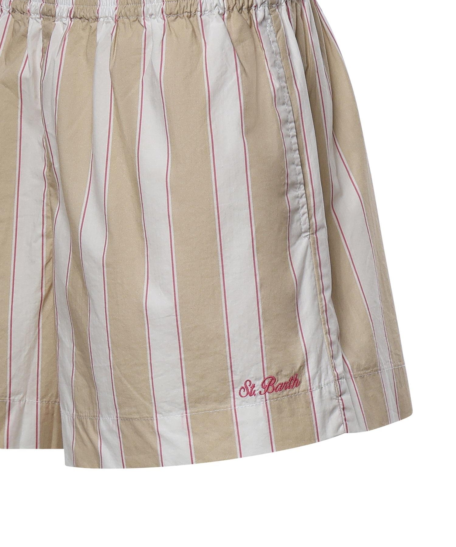 Shorts in cotone a righe MEA002 01417L MC2 SAINT BARTH 