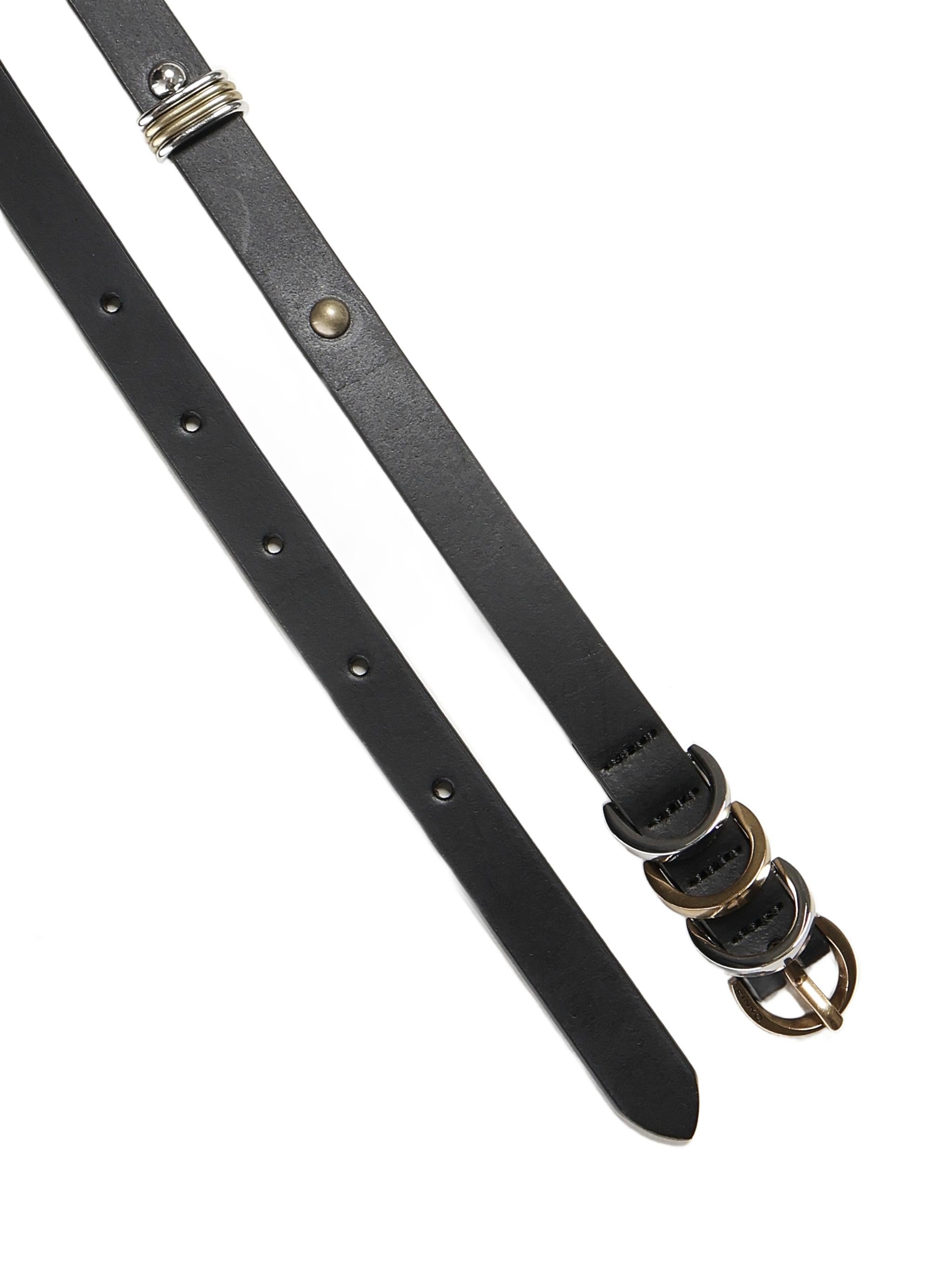 Cintura sottile in cuoio 104587 A2BAZ99P PINKO 