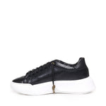Sneakers Nemesis in nappa con stampa pitone NEMESIS2 PYTHONBLACK GIULIANO GALIANO 