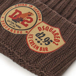 Cappello beanie con logo in lana KNM0202 5080 DSQUARED2 
