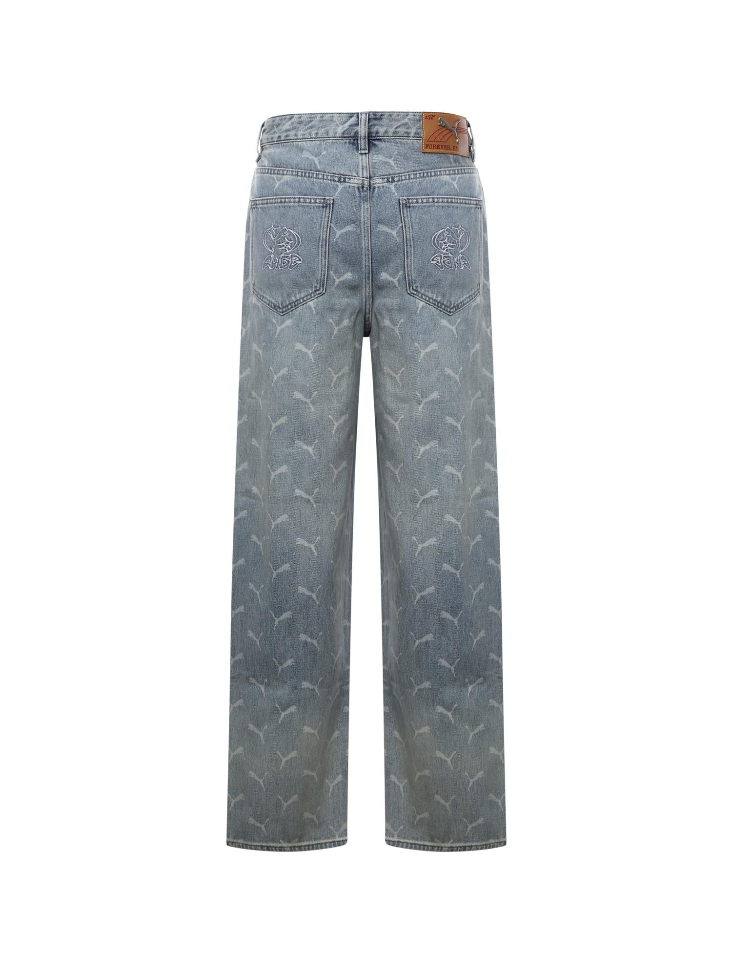 PUMA x A$AP ROCKY Pantaloni in denim con monogramma laser 63342801  PUMA X ASAP ROCKY 