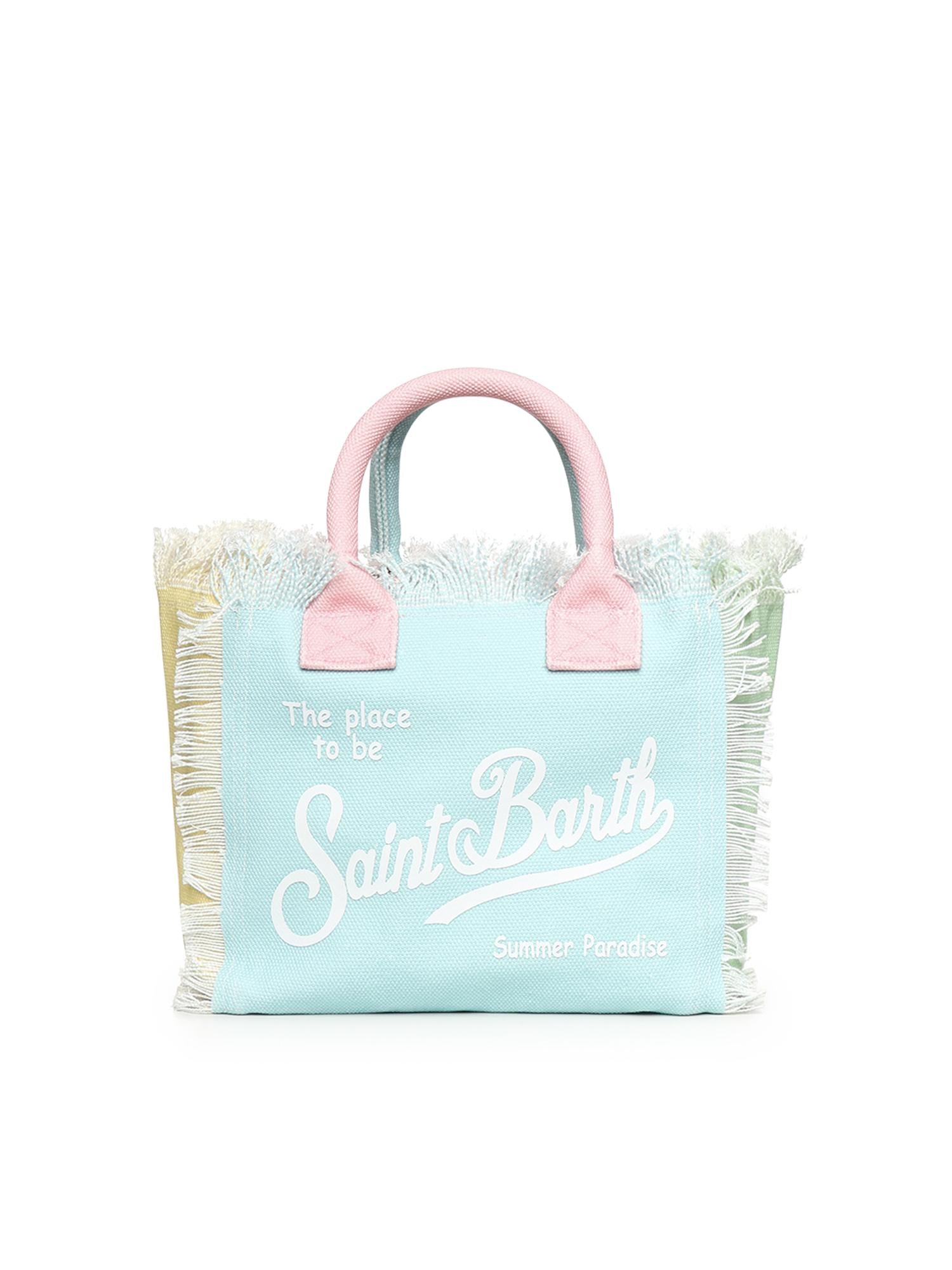 Borsa Colette in canvas con frange COL0001 02575L MC2 SAINT BARTH 