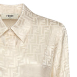 Camicia in seta FF jacquard FS8140 AJ0ZF1M2A FENDI 