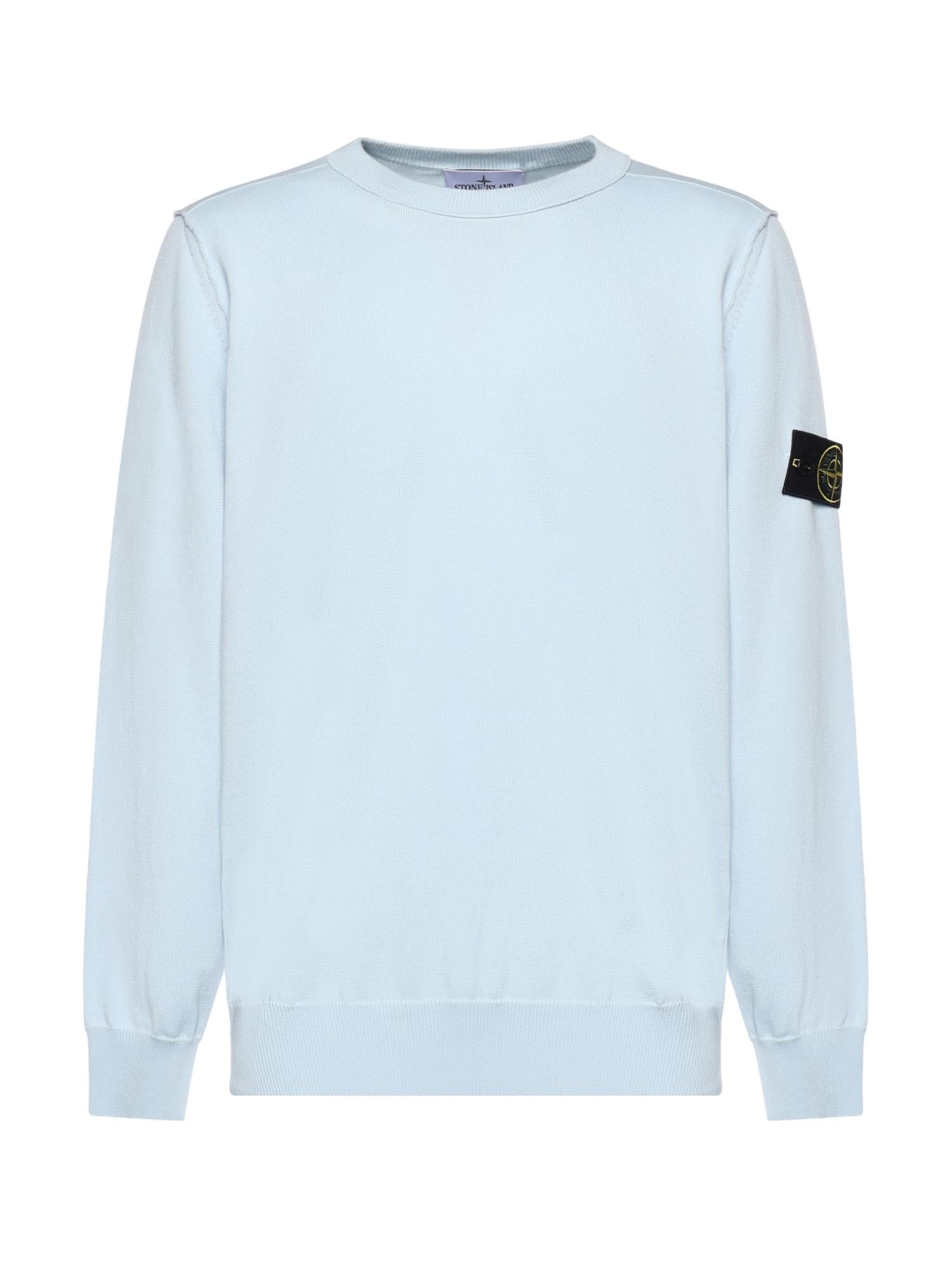 Maglione in cotone con logo L1S155100053 S00B2V0041 STONE ISLAND 