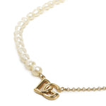 Collana a catena con perle e logo WNP2P1 W1111ZOO00 DOLCE & GABBANA 