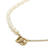 Collana a catena con perle e logo WNP2P1 W1111ZOO00 DOLCE & GABBANA 