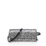 Portafoglio in pelle full strass con tracolla 103765 A20DZZFN PINKO 
