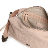 Borsa bauletto a tracolla in pelle stampa coccodrillo 106761 A2YWA28O PINKO 