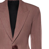 Giacca in lana e lino mélange 861430 V6DL05117 BOTTEGA VENETA 