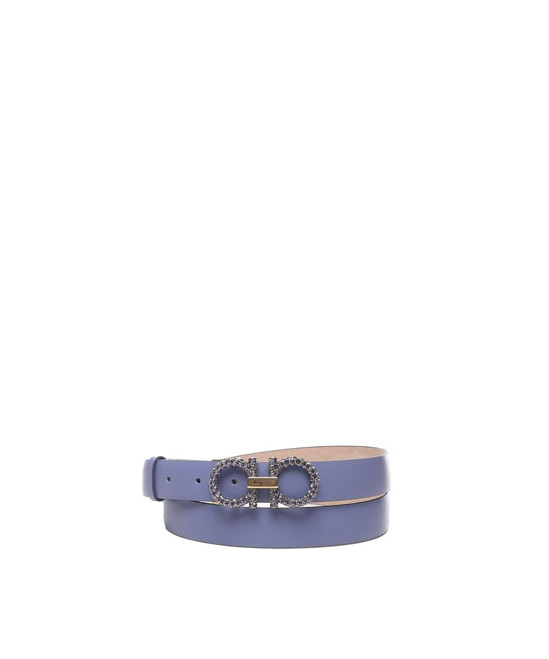 Cintura in pelle con fibbia Gancio e cristalli 23B727 754874014 FERRAGAMO 