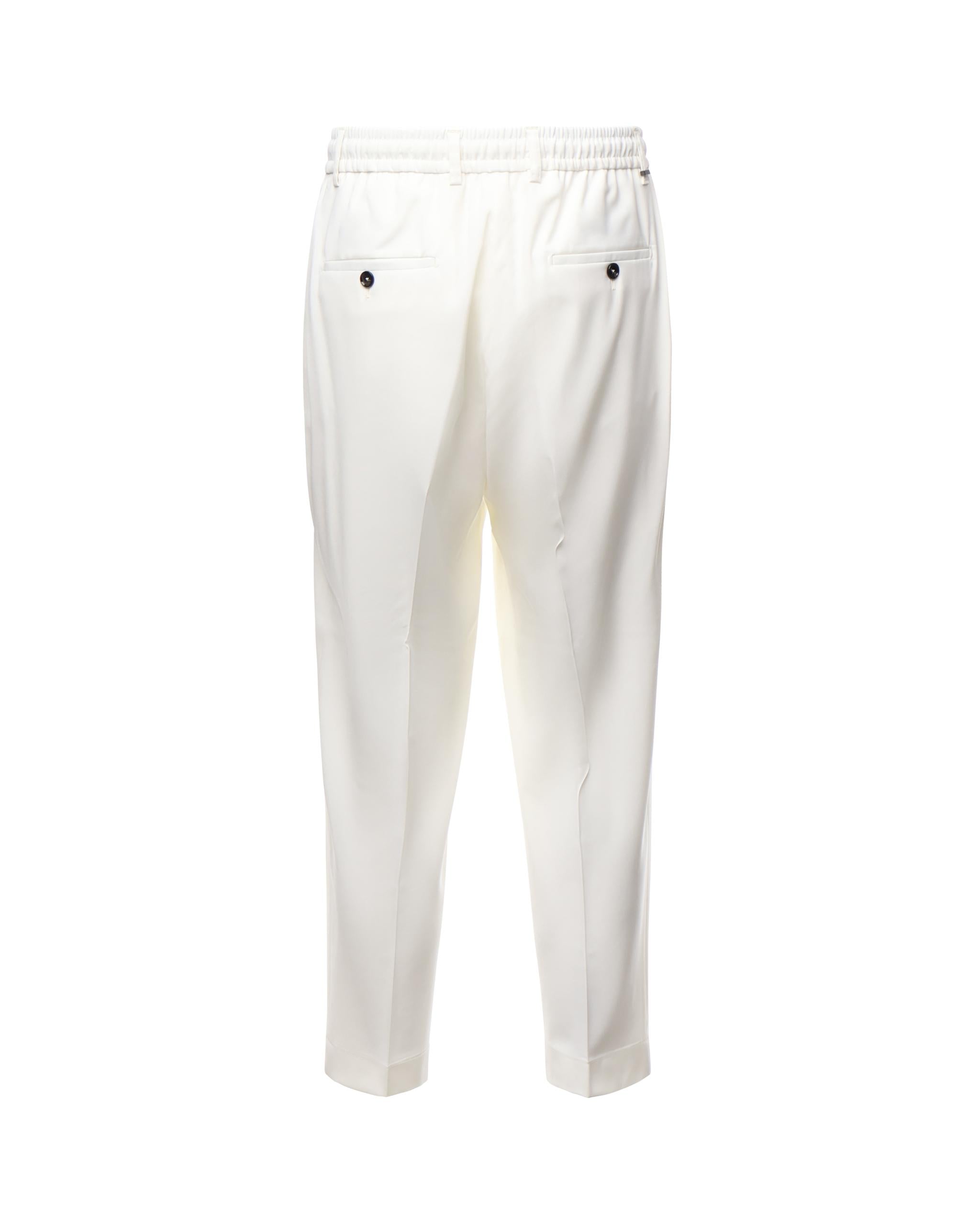 Pantaloni dominique DOMINIQUE REGULAR WETBIANCO BE ABLE 