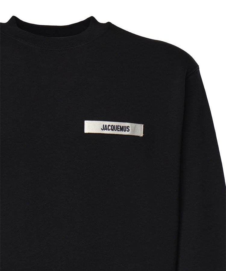 Felpa con logo in gros-grain SSM00206AJ00126 990 JACQUEMUS 