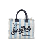 Borsa Vanity regular in canvas a righe VANI001 02629L MC2 SAINT BARTH 