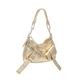 Borsa a spalla y2k002  iin pelle bovina FBBP70002MET -ORO/ORO BIASIA 