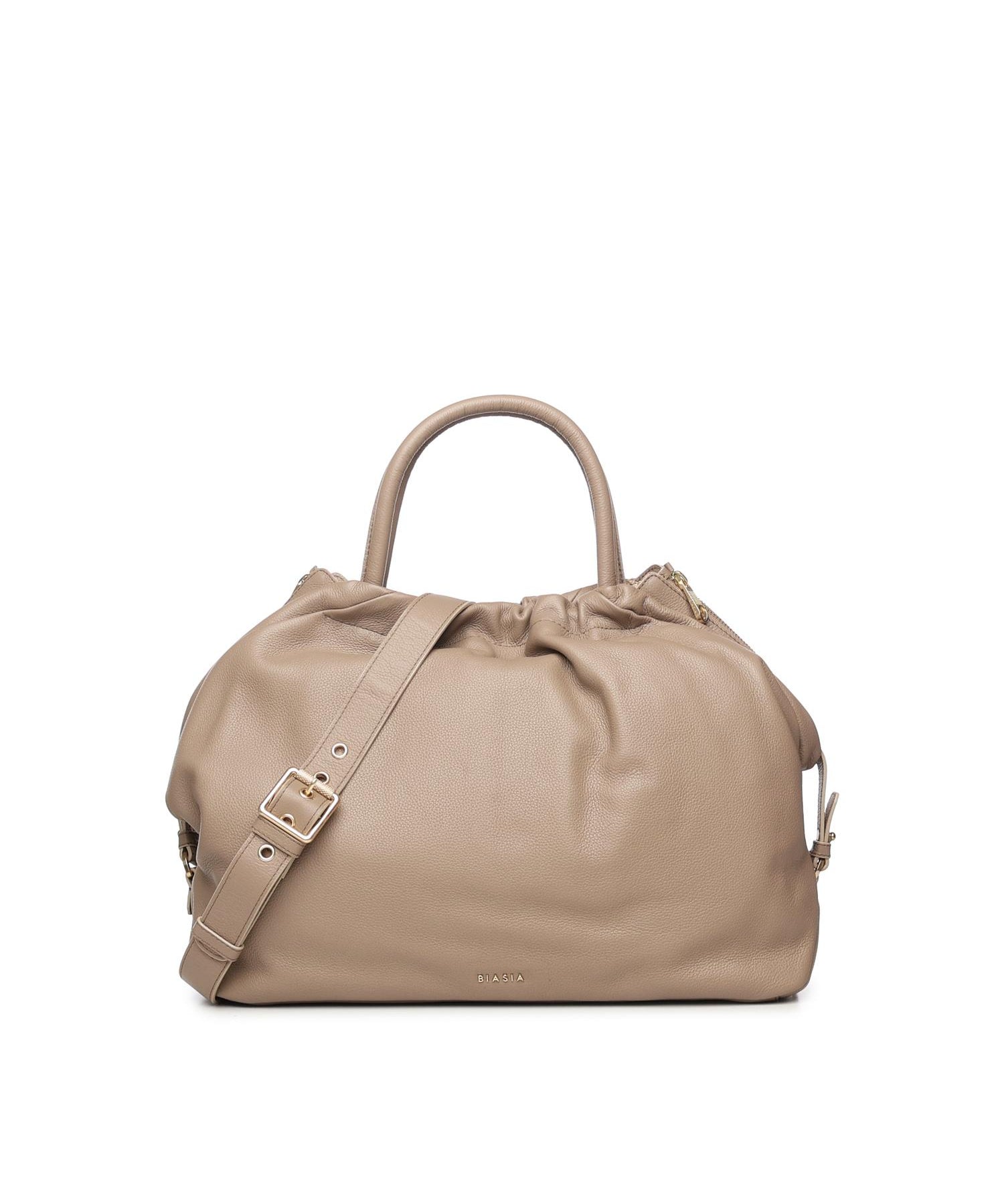 Borsa in pelle con logo BIBP9E701 TAUPE BIASIA 