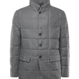 Piumino corto in flanella di lana cardata NAM45510210WGZ B605 FAY 