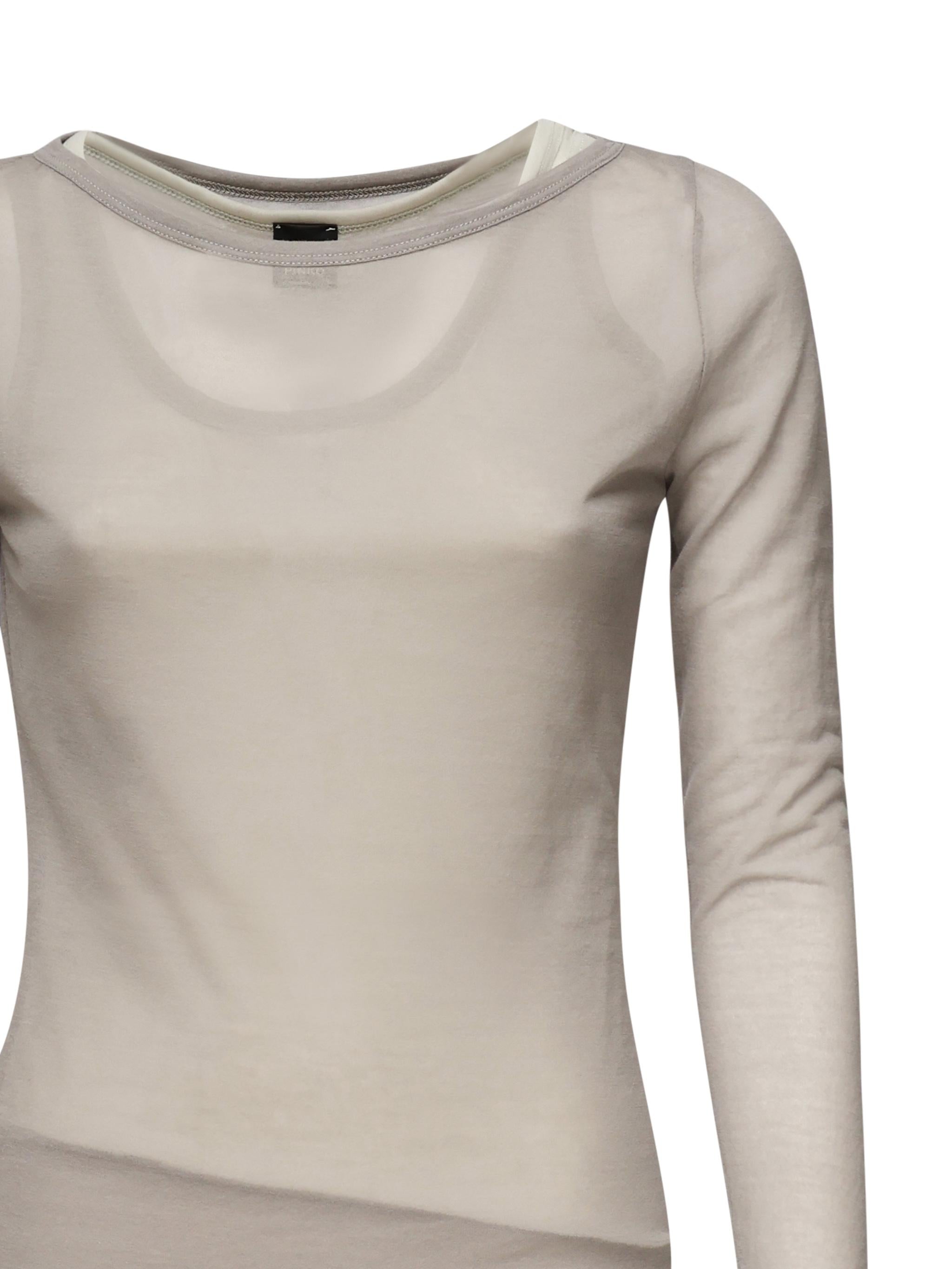 Maglia girocollo grigia 104653 A2CLIIA PINKO 