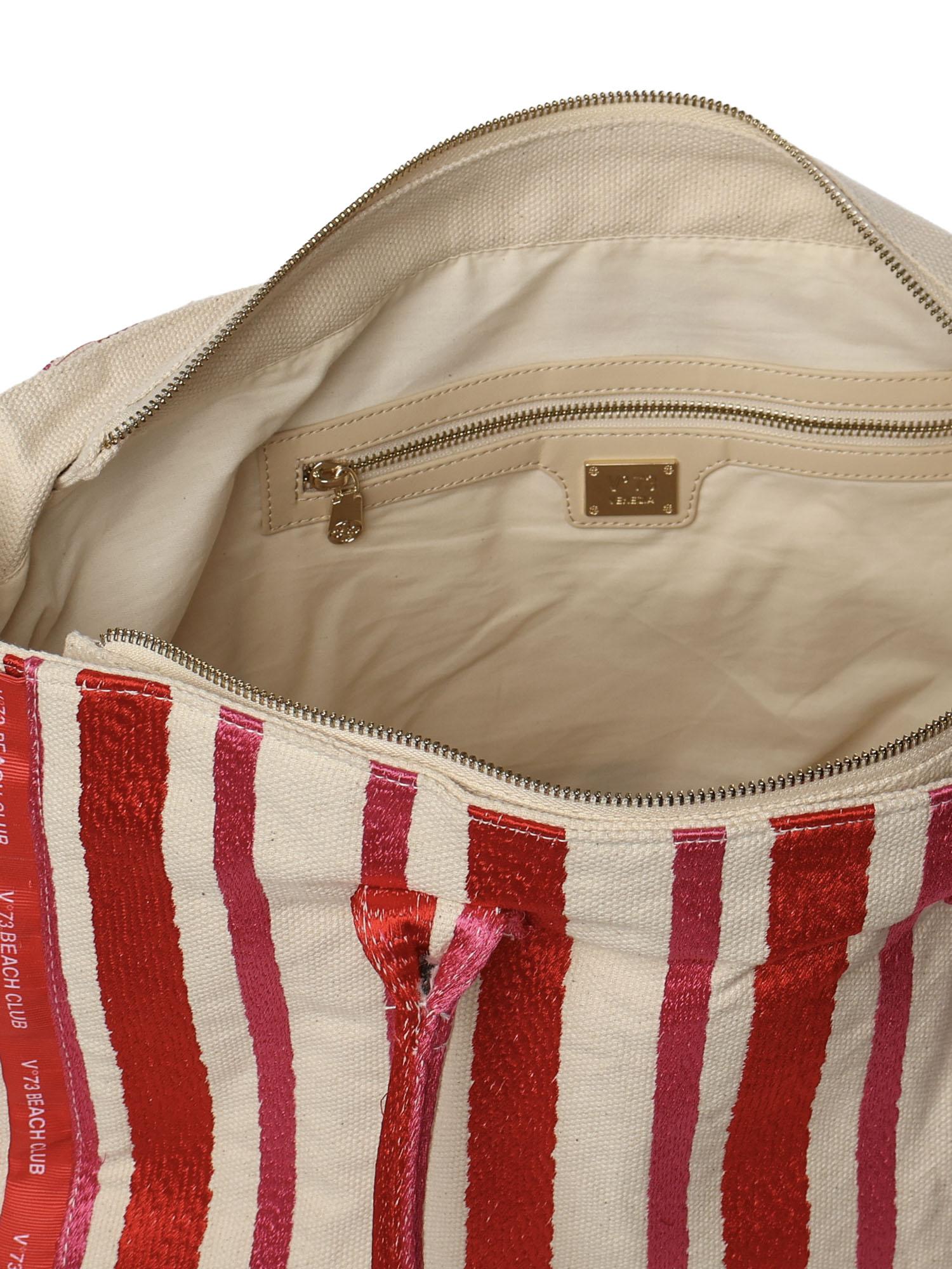 Borsa shopping con logo 73BS9MV01R ILENEROSSO/MULTICOLOR V° 73 