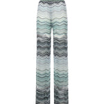 Pantaloni in viscosa chevron lamé con paillettes DS26SI0C BK01H9SMSN4 MISSONI 