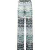 Pantaloni in viscosa chevron lamé con paillettes DS26SI0C BK01H9SMSN4 MISSONI 