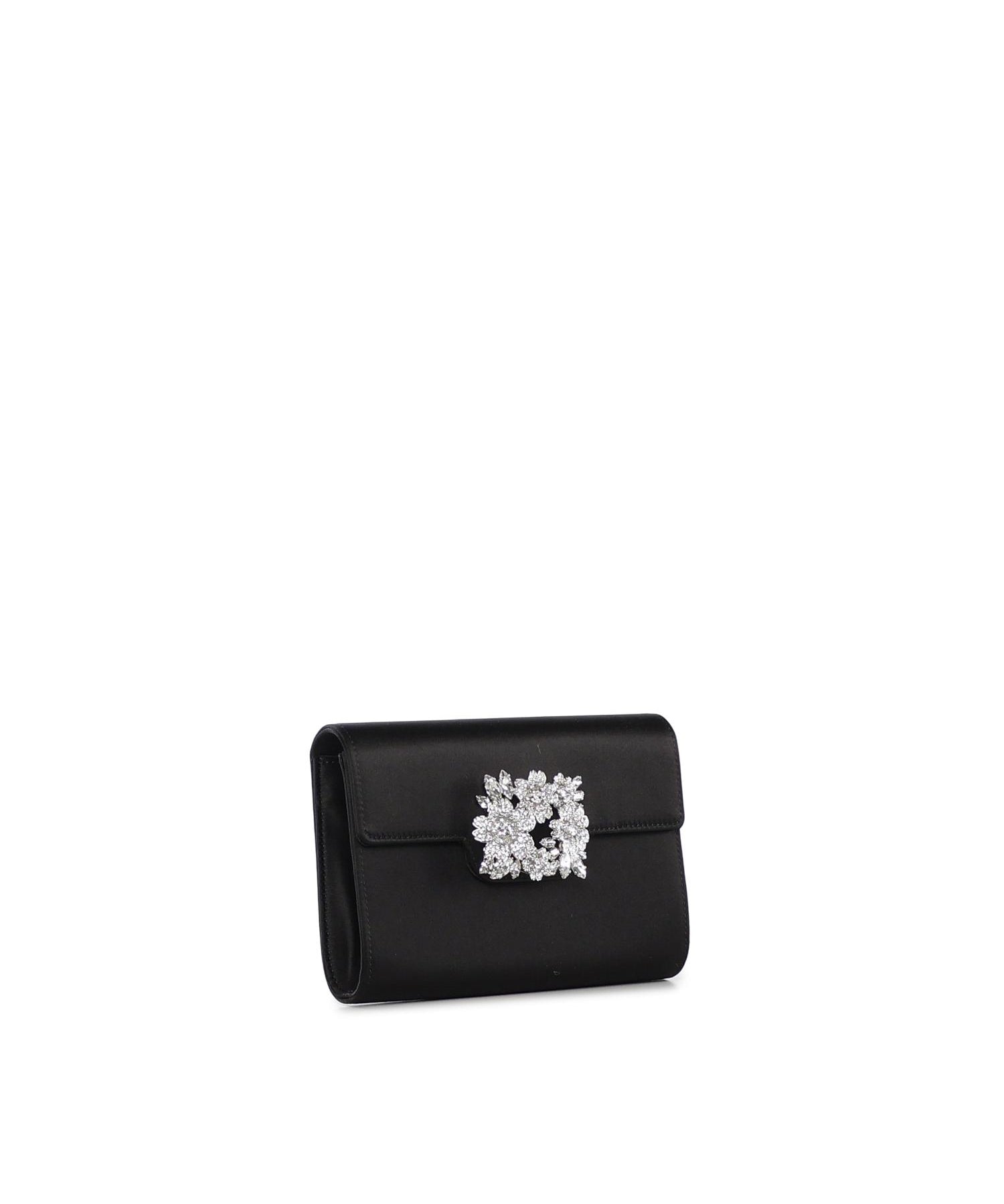 Pochette mini Efflorescence in raso RBWANVD0100RS0 B999 ROGER VIVIER 