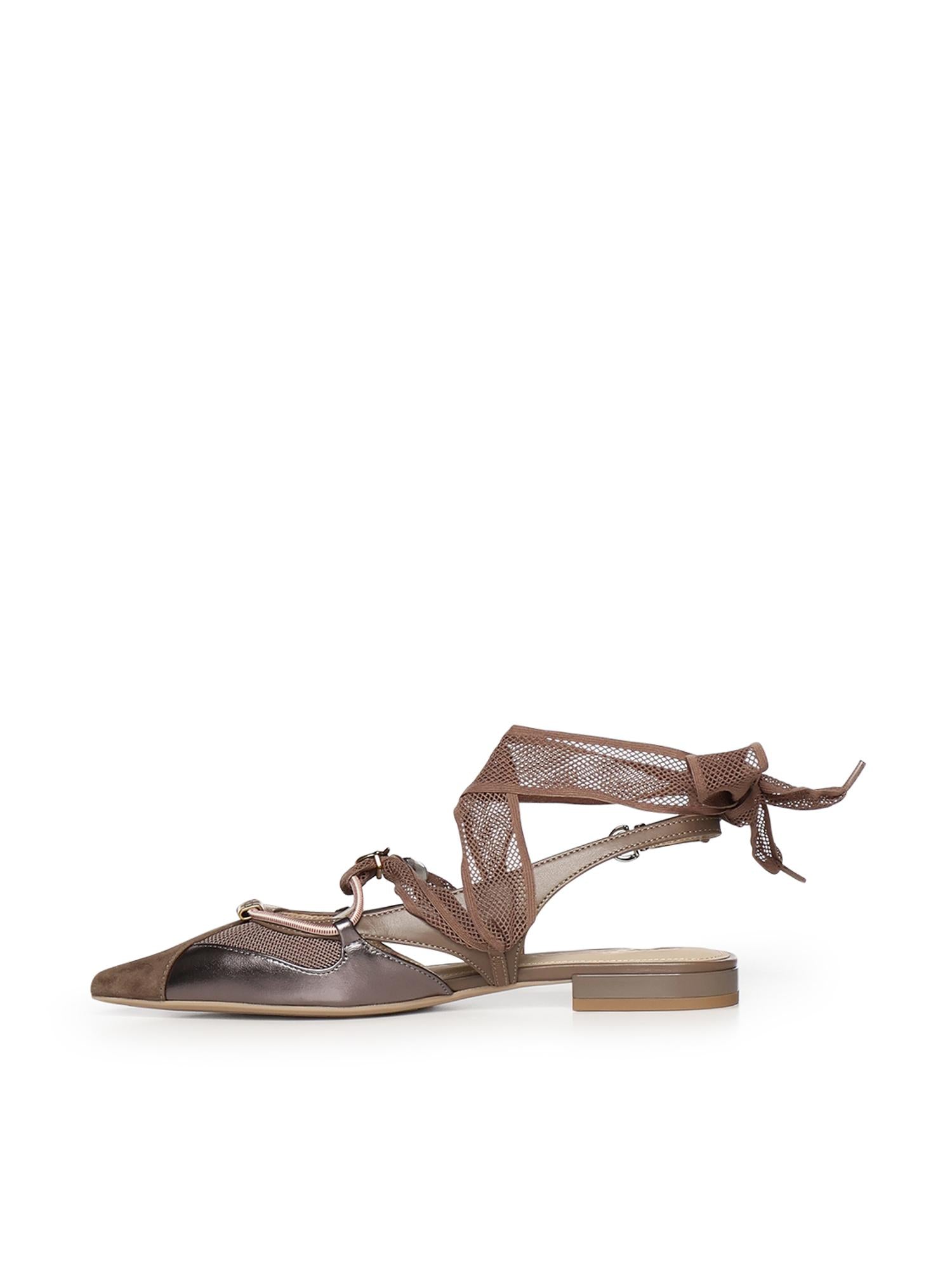 Ballerine slingback con lacci SD0547 P003M28 PINKO 