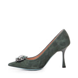 Décolleté Alena in suede ALENA 039 CAMOSCIOVERDE FRATELLI RUSSO 
