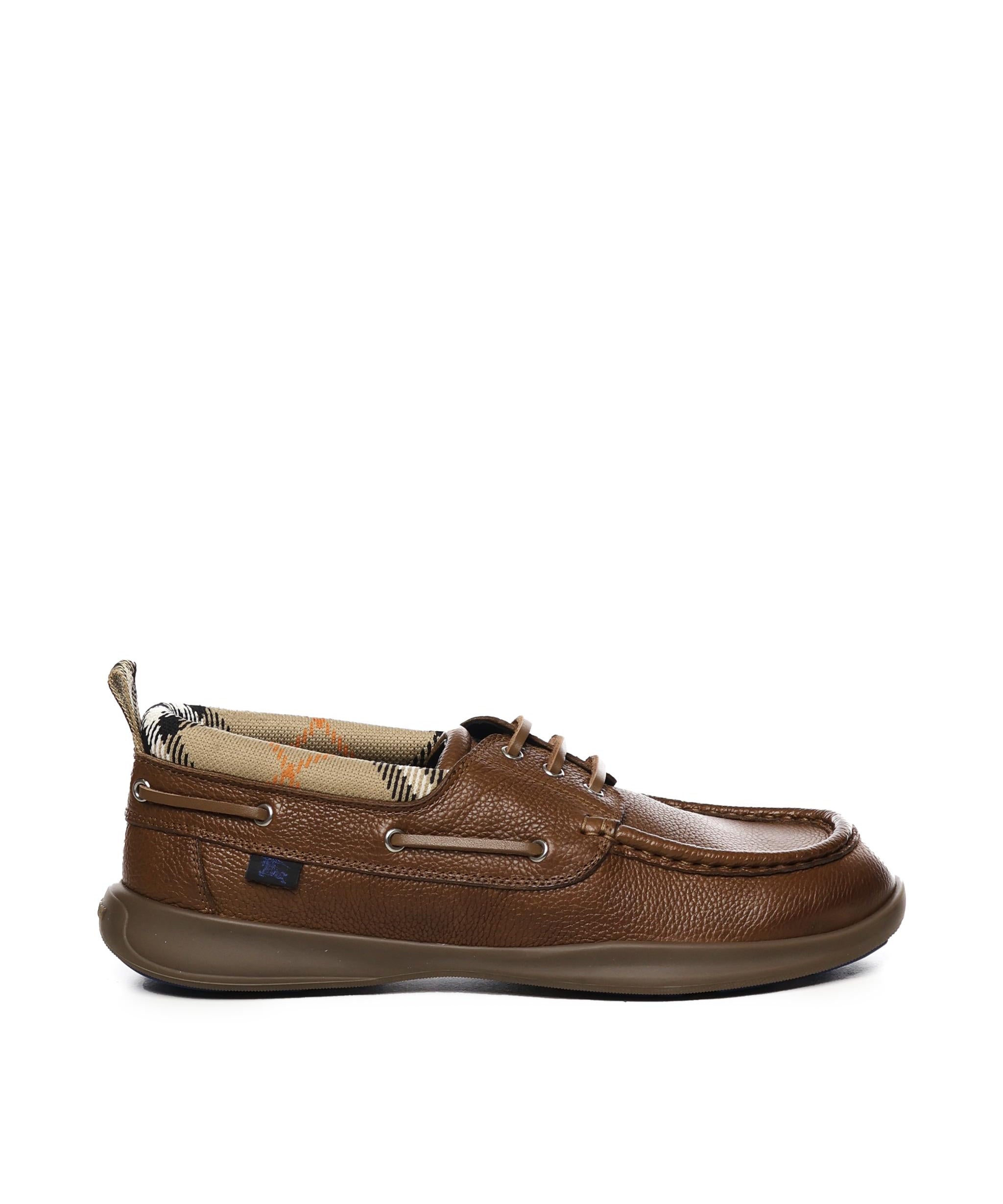 Mocassini da barca in pelle 8107290 C2239 BURBERRY 