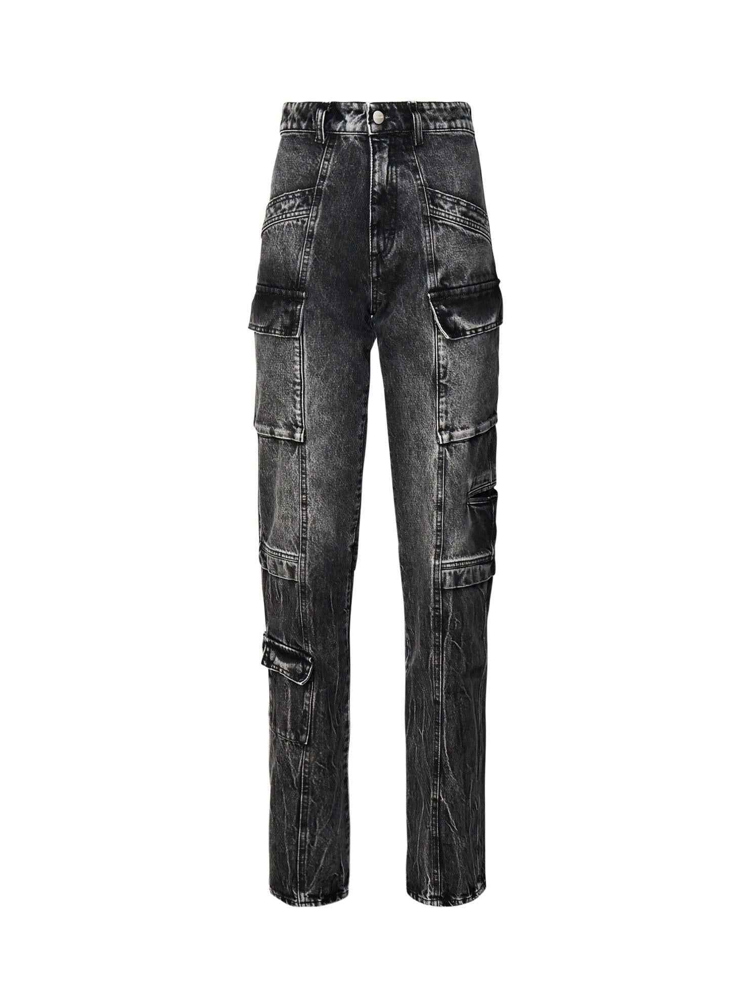 Jeans Bianca effetto aged slim fit con tasche cargo BIANCA 8019 ICON DENIM 