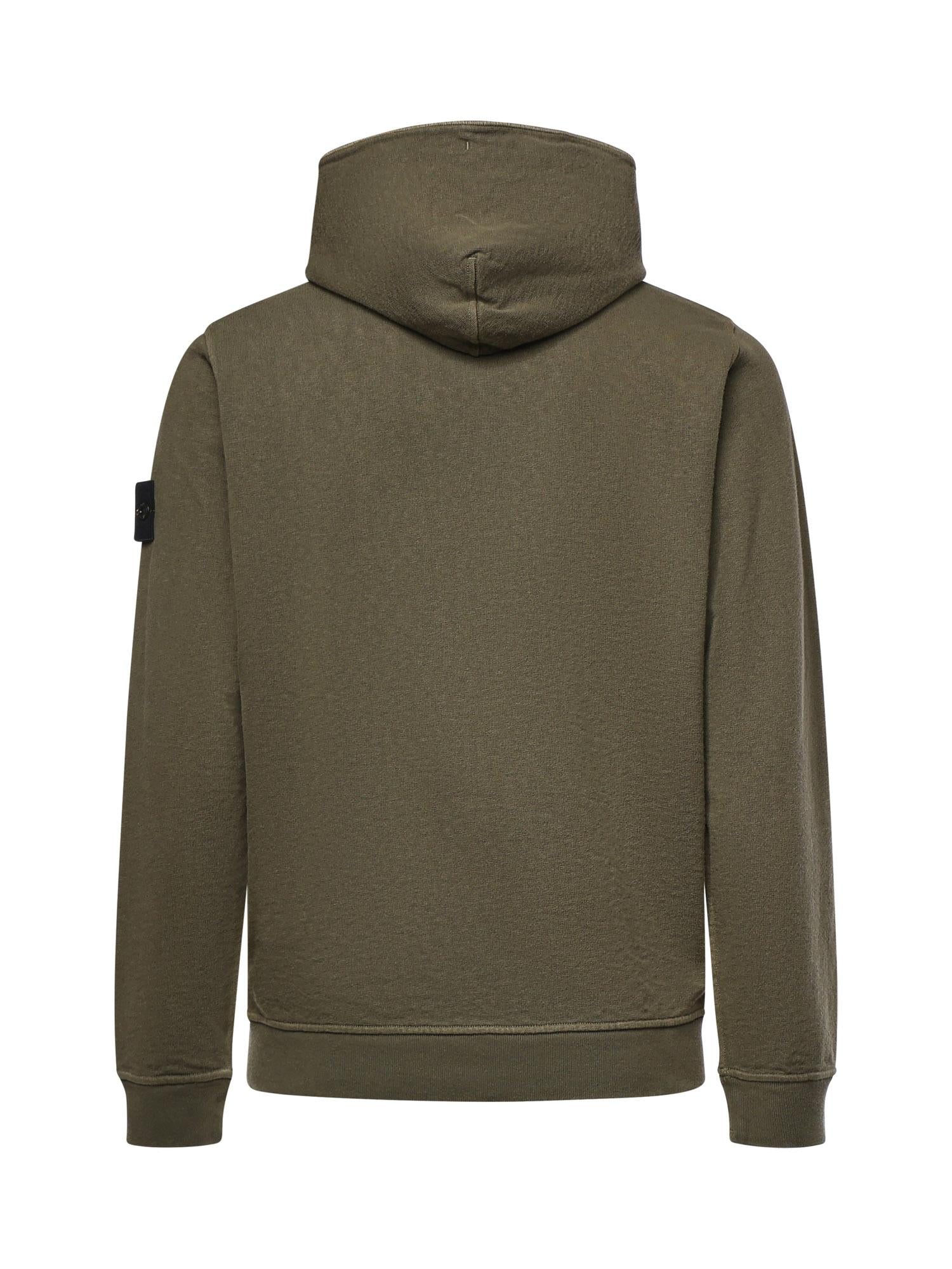 Felpa in cotone malfilé con logo L1S156100032 S0060V015G STONE ISLAND 