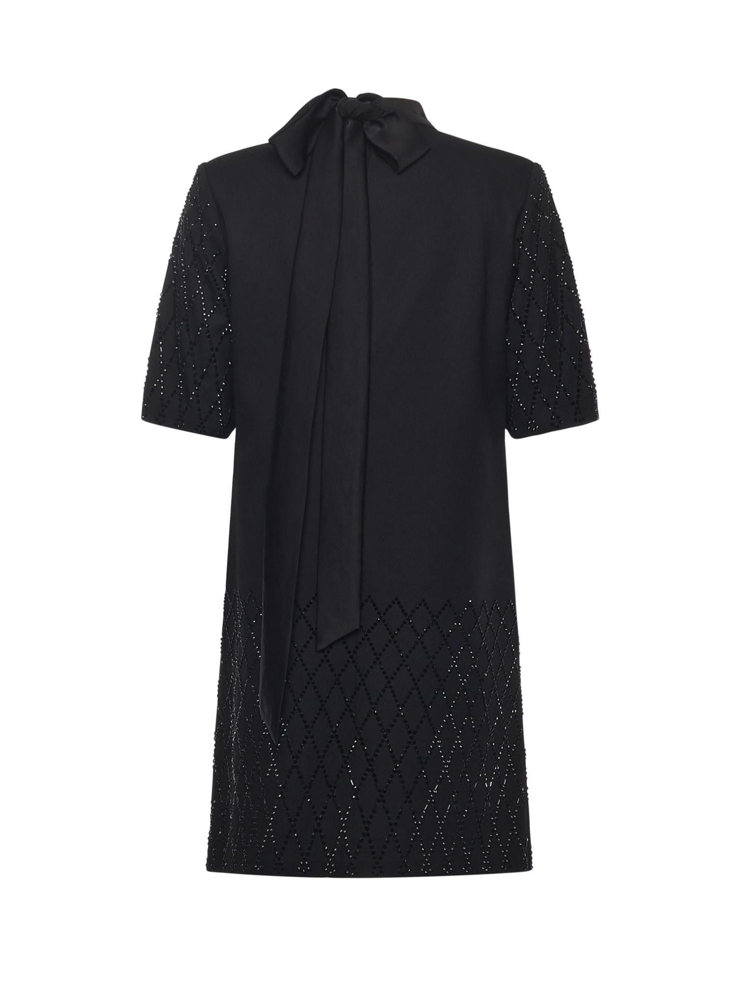 Abito stile T-shirt con strass 105523 A2POZ99 PINKO 