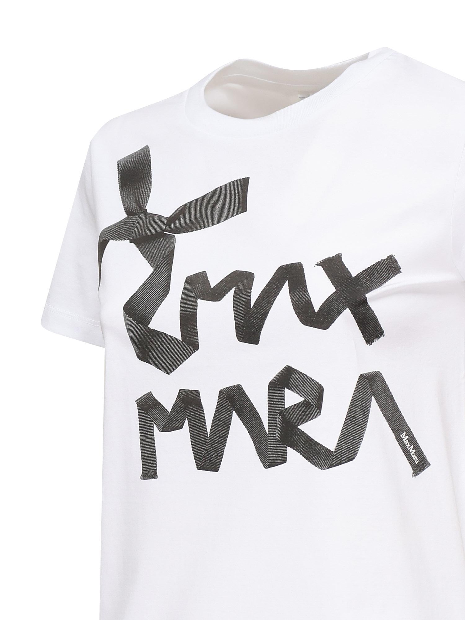T-shirt Calcio con logo 2521946061600 009 MAX MARA 
