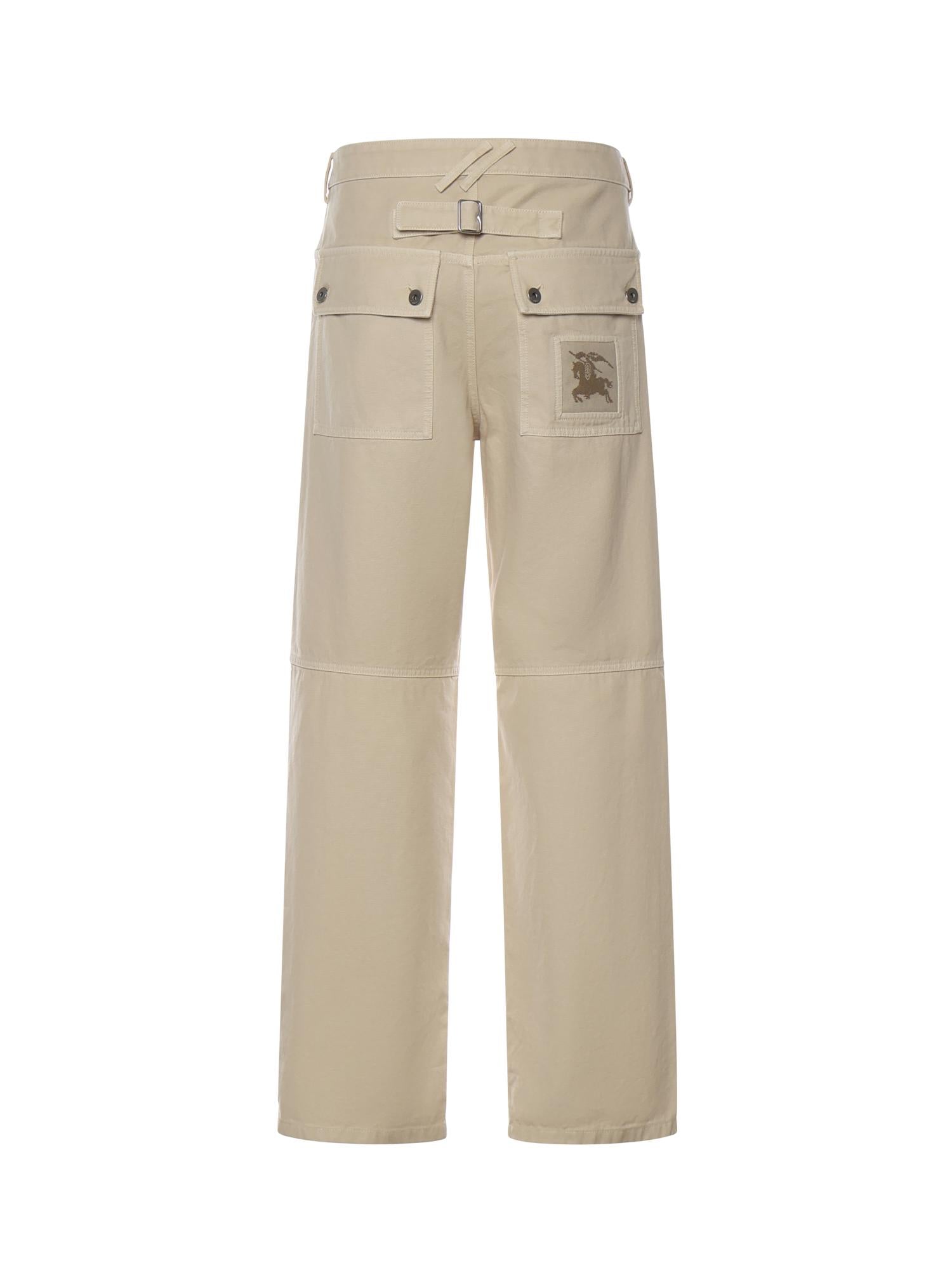 Pantaloni in tela di cotone 8117389 C1409 BURBERRY 