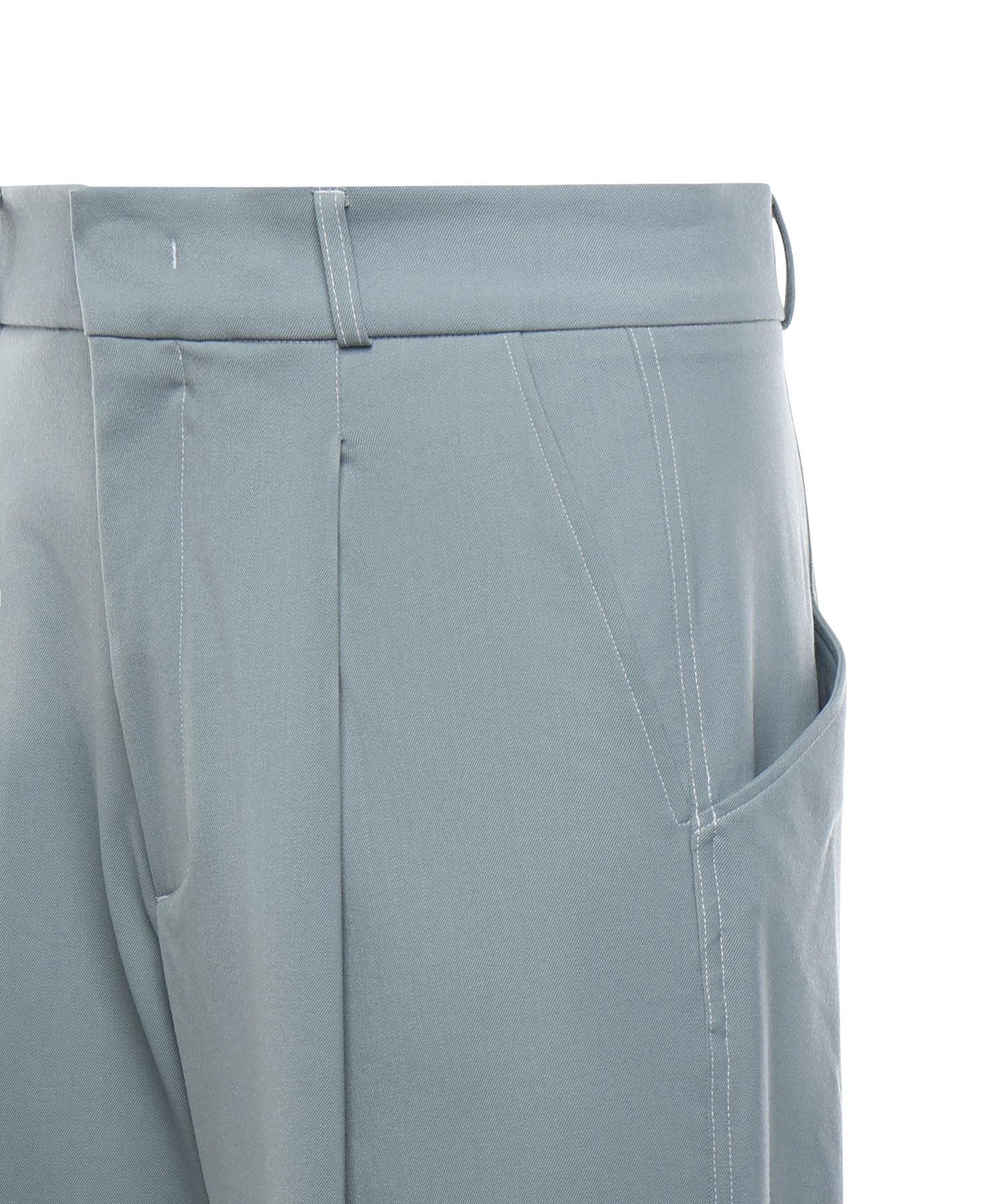 Pantaloni super loose con pinces PT016V1 BLU BONSAI 