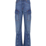 Jeans cargo retrò in denim di cotone 6D0246 3SPH584141 STELLA McCARTNEY 