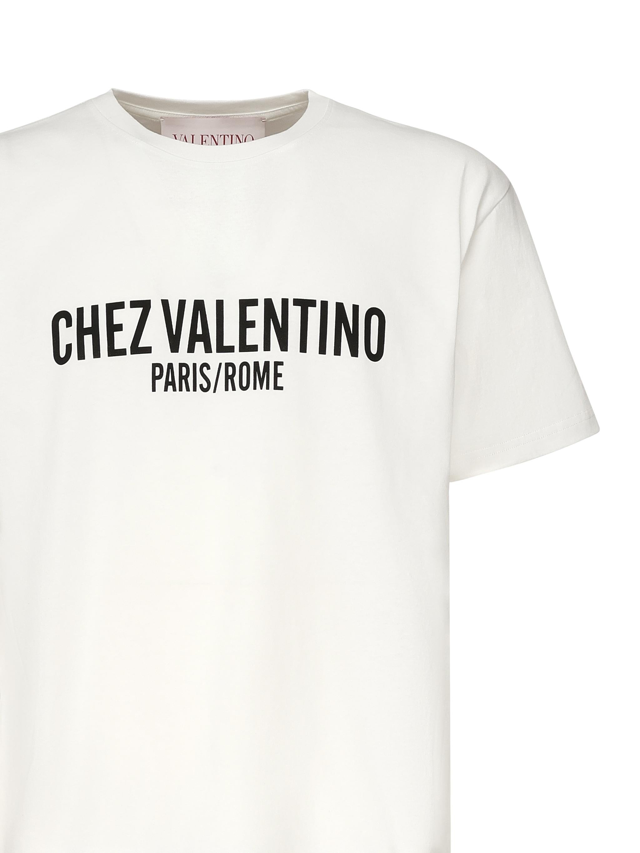 T-Shirt con stampa Chez Valentino 6V3MG16P APGA03 VALENTINO GARAVANI 