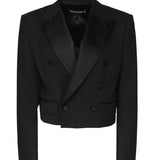 Giacca corta doppiopetto tuxedo F29MCT FUBE7N0000 DOLCE & GABBANA 