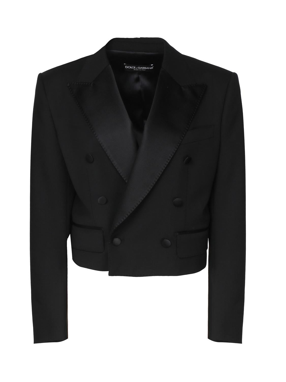 Giacca corta doppiopetto tuxedo F29MCT FUBE7N0000 DOLCE & GABBANA 