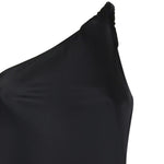 Abito in satin con frange 106352 A33DZ99 PINKO 