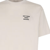 T-shirt Le Slogan Classique in cotone PERMTS203CO002 MT Drôle de Monsieur 