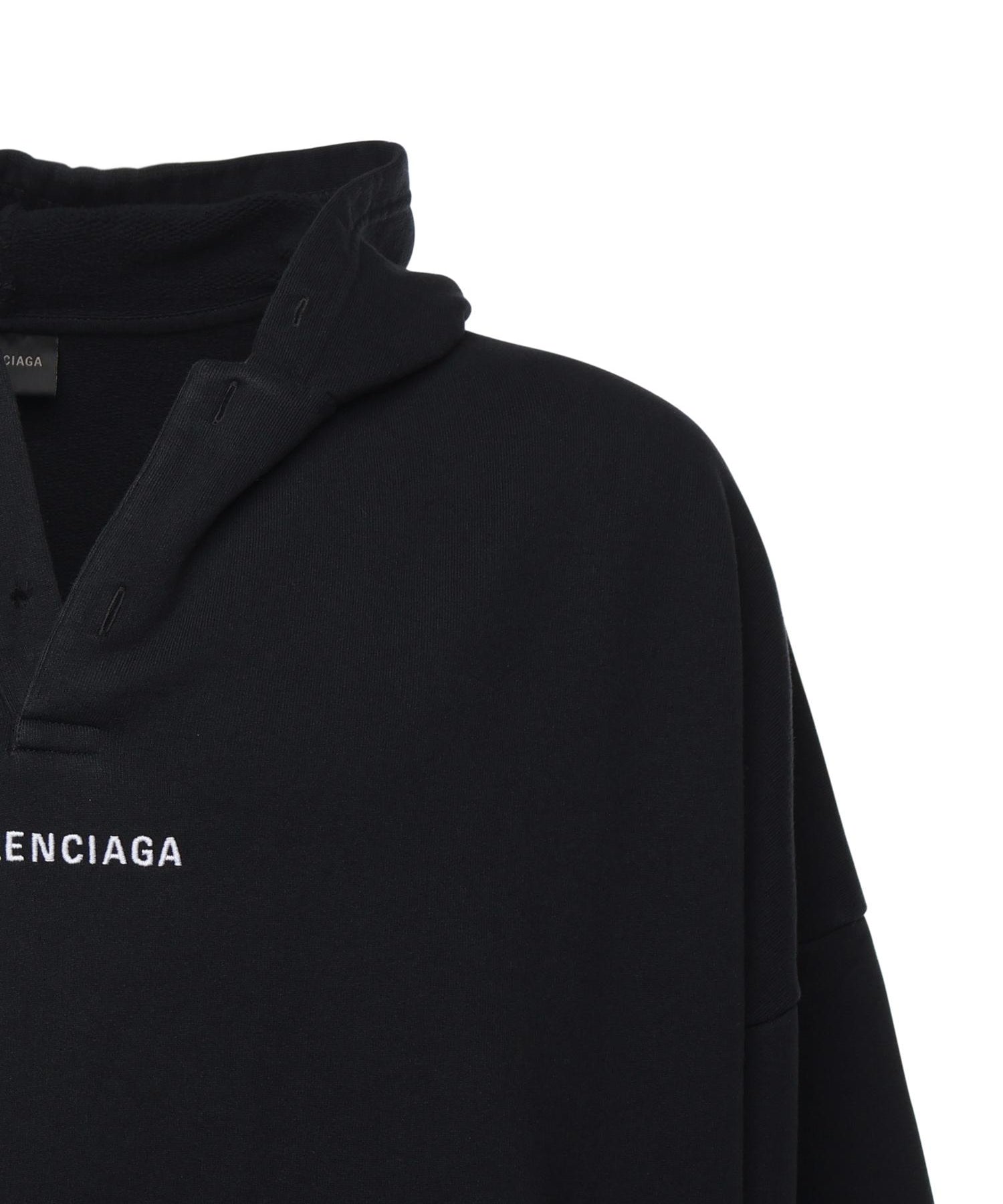Hoodie polo "Balenciaga Back" in pile dry 827939 TTVJ21569 BALENCIAGA 