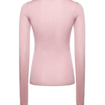 Maglia scollo a V in seta MML01B 18BQF0638 MIU MIU 