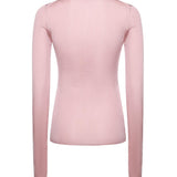 Maglia scollo a V in seta MML01B 18BQF0638 MIU MIU 