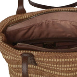 Borsa shopping con logo 73BS9M802 CASSIENATURALE/MORO V° 73 