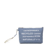 Pochette responsibility in cotone 73BE7V1568 RESPONSIBILITYDENIM/BIANCO V° 73 