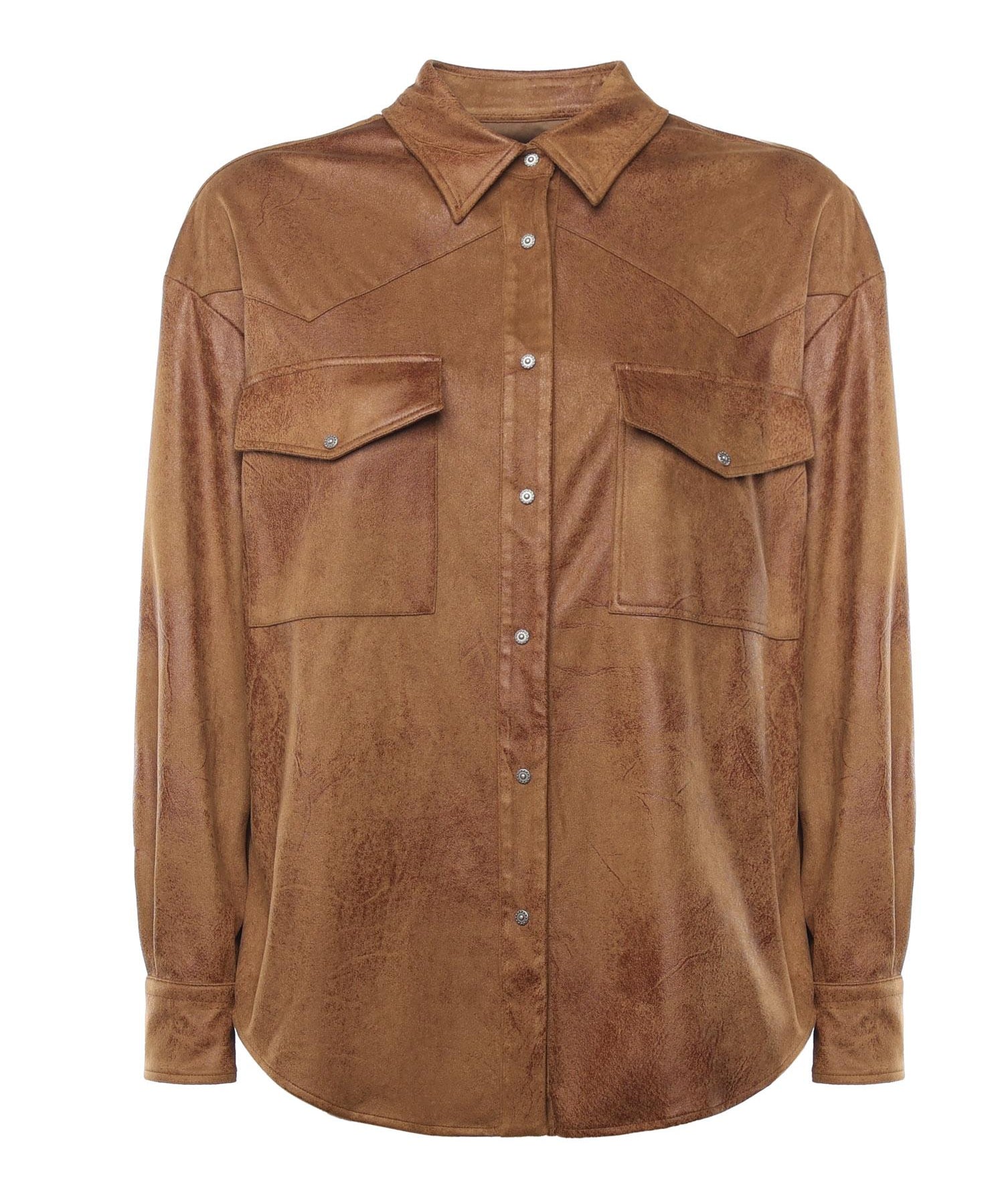 Camicia in misto polistere stretch DC439 OF0198DXXX430 DONDUP 