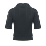 Maglia stile polo con perle 105484 A2QZX34 PINKO 