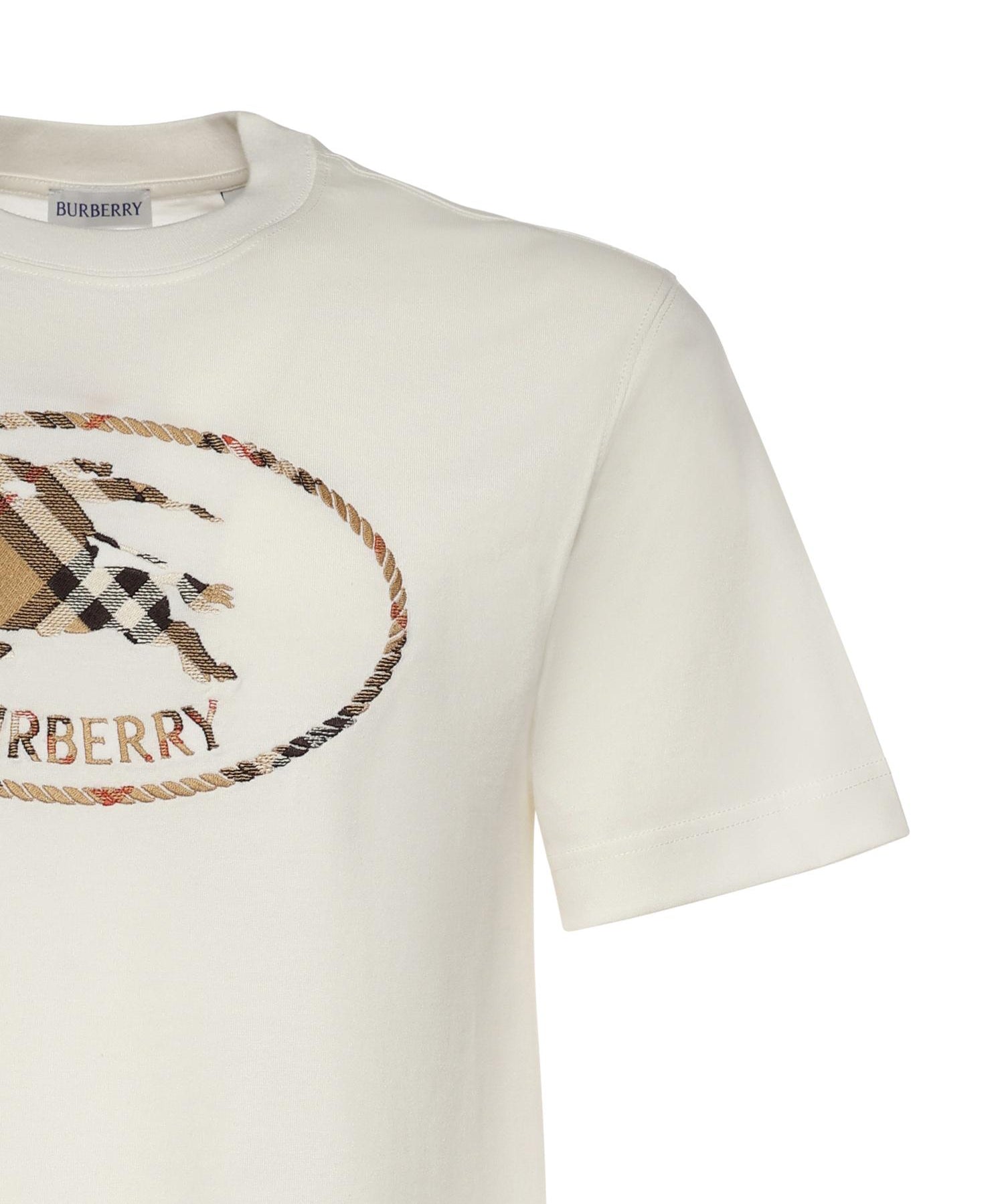 T-shirt in cotone con logo 8123437 B7078 BURBERRY 