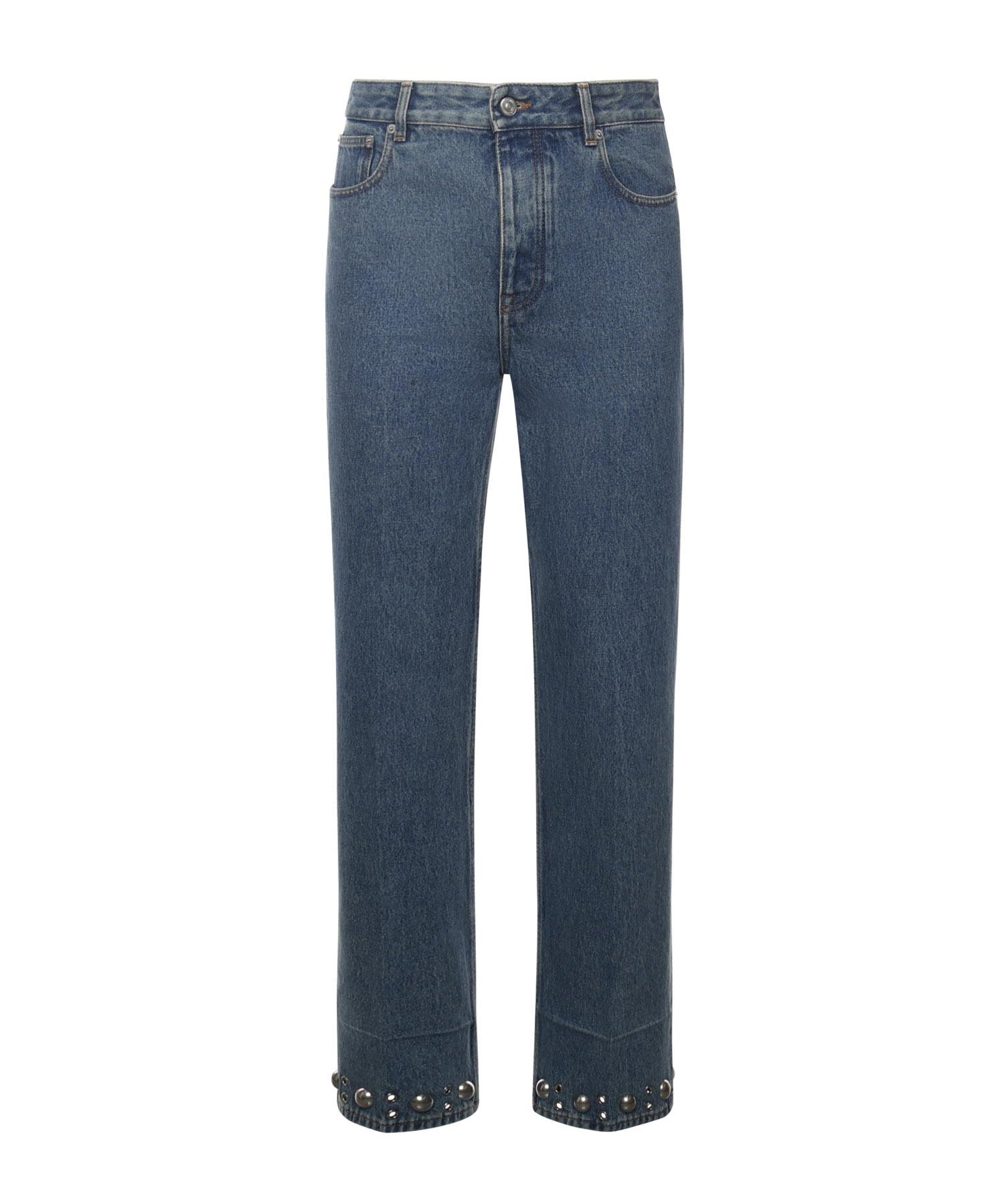Jeans in denim con cabochons 7V3DE05P B0W558 VALENTINO GARAVANI 