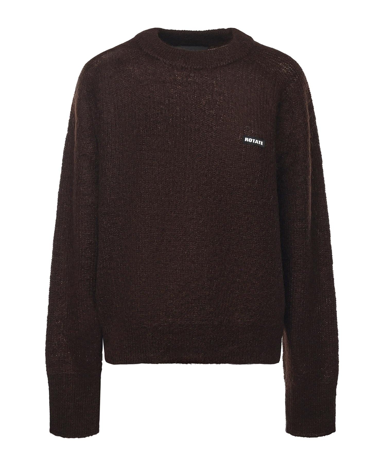 Maglione in misto lana con logo 114639 2910 ROTATE 